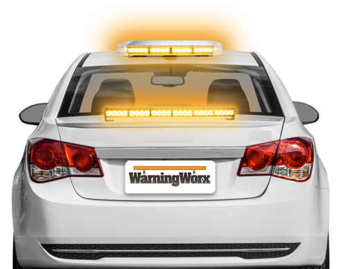 LED Warning Lights Kit with Mini Light Bar and Directional Bar Amber (Level 2)