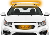 LED Amber Warning Light Bar Kit with Grille and Directional Bar (Level 3)