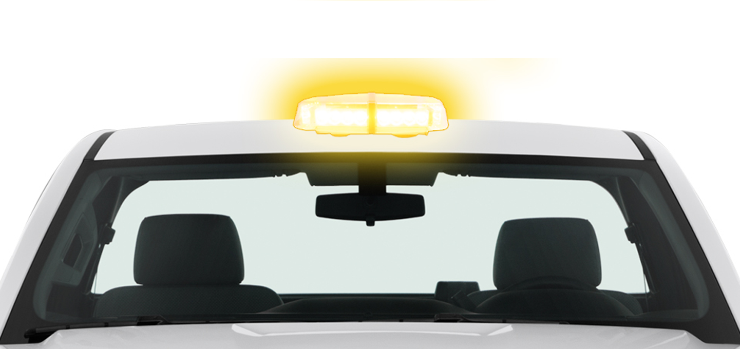 Dominator 24 Mini Amber Light Bar Magnet Mount