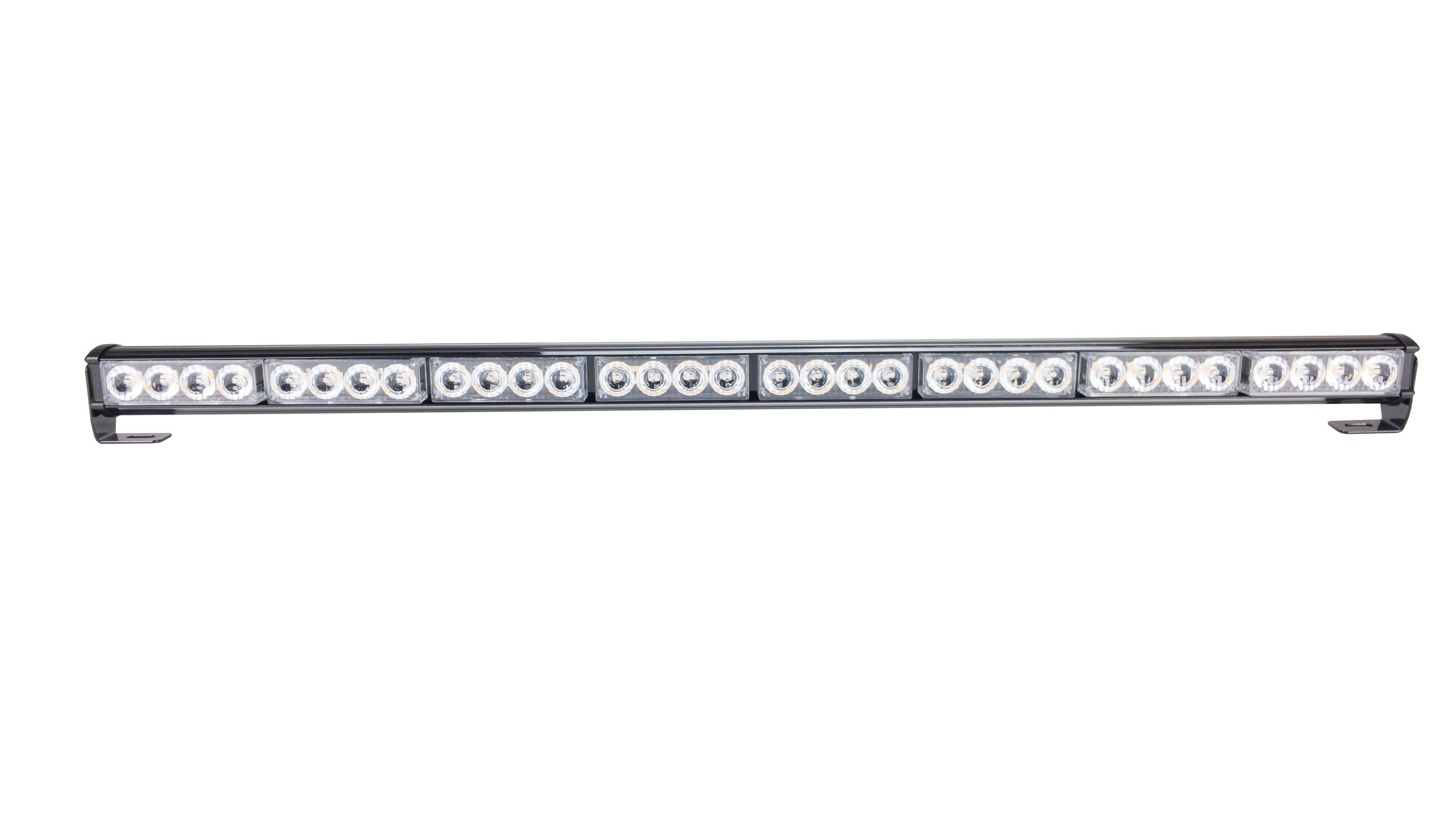 LED Amber Warning Light Bar Kit with Grille and Directional Bar (Level 3)